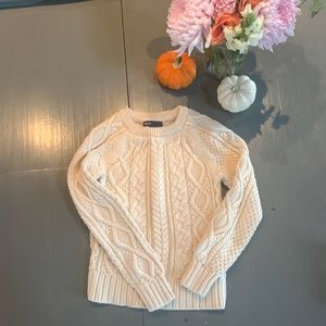 Cable knit sweater